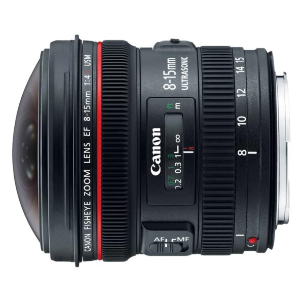 Canon EF 8-15mm f/4L Fisheye USM Ultra-Wide Zoom Camera Lens - 4427B002